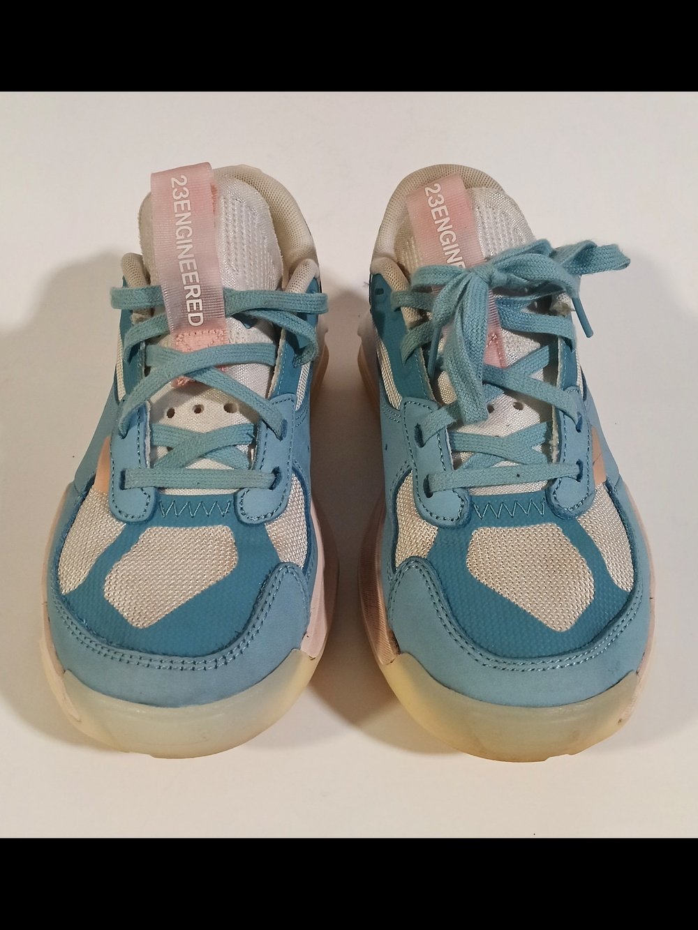 Jordand Blue and Pink Athletic Sneakers Size 6.5 Kids And Women's